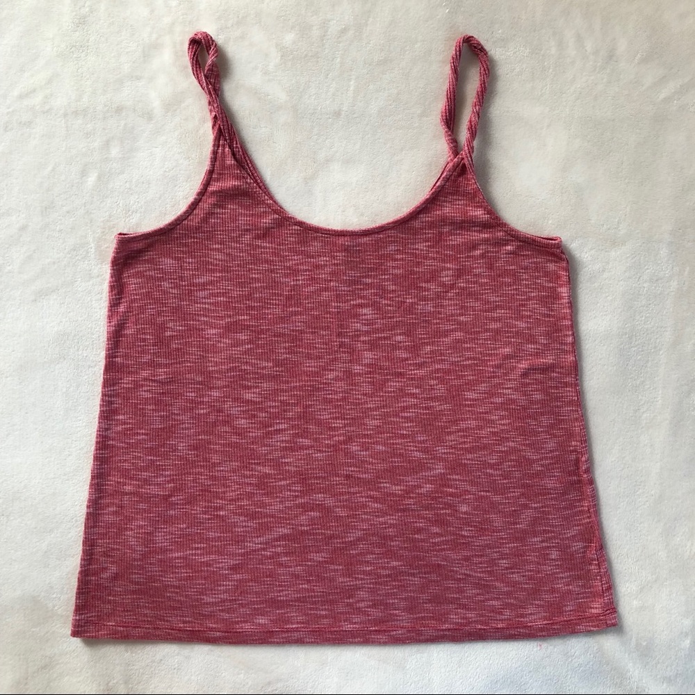 Red Heathered Tank✨